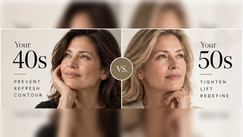 What's the Best Jawline and Neckline Treatment in Your 40s vs. Your 50s?